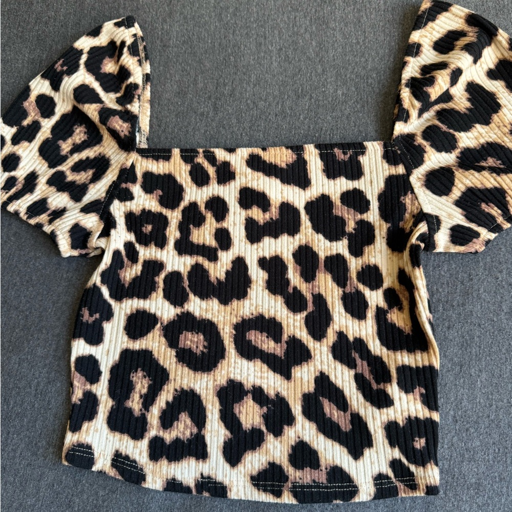 Leopard Print Crop Top